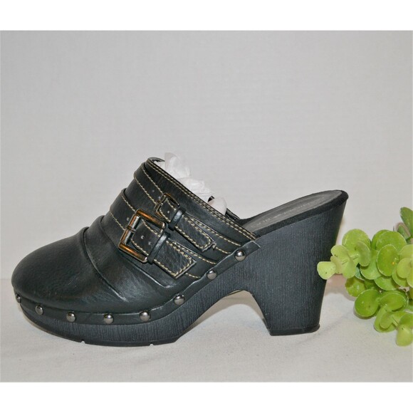 Vintage Shoe Chunky Platform Clog 90s - Picture 1 of 5